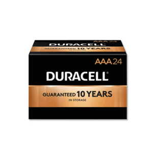 Duracell CopperTop Alkaline AAA Batteries, Model: MN2400B24000