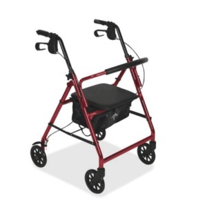 Medline Basic Steel Rollators (MDS86850ES)
350 lb Load Capacity – 6″ Wheel – Red
Model: MDS86850ES