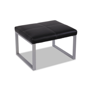 Alera Ispara Series Cube Ottoman,
26.38″ X 22.63″ X 17.38″, Black/Silver
Item #: ALERL8319CSM