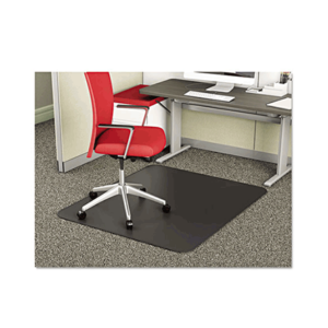 SuperMat Frequent Use Chair Mat
For Medium Pile Carpet, 36 X 48,
Rectangular, Black
Item #: DEFCM14142BLK