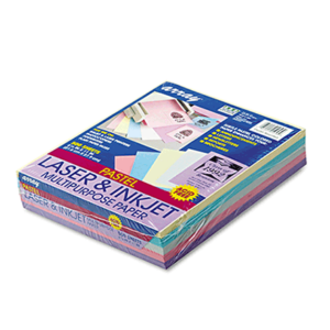 Array Colored Bond Paper, 20lb,
8.5 X 11, Assorted Pastel Colors,
500/Ream
Item #: PAC101058