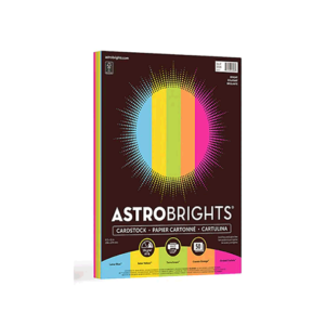 Astrobrights Bright Cardstock Paper, 65 lbs.,
8.5″ x 11″, Assorted Colors, 50 Sheets/Pack (99326-01)
Item #: 24310682|Model #: 99326-01